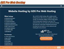 Tablet Screenshot of gdshosting.com